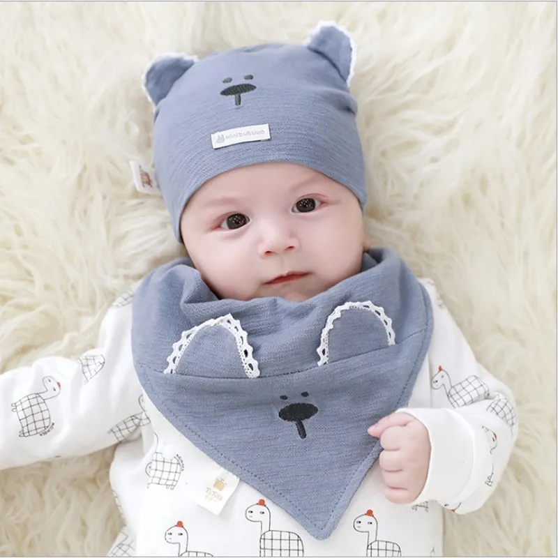 

Cute Baby Boy Girl Autumn Winter Home Outdoor Hat Cotton Soft Warm Kid Hat Lovely Baby Bear Hat All Match