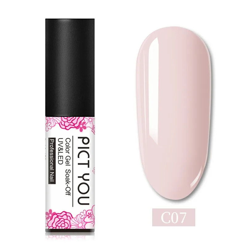 C07 PICT YOU 5 мл Гель-лак для ногтей Vernis Полупостоянный замачиваемый УФ-гель для ногтей стойкий Гель-лак для нейл-арта 119 цветов - Цвет: C07