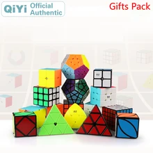 QiYi Подарочный пакет магический куб 4 комплекта шт 2x2x2 3x3x3 4x4x4 5x5x5 Комбинация Роскошная посылка NEO speed куб пазл игрушки