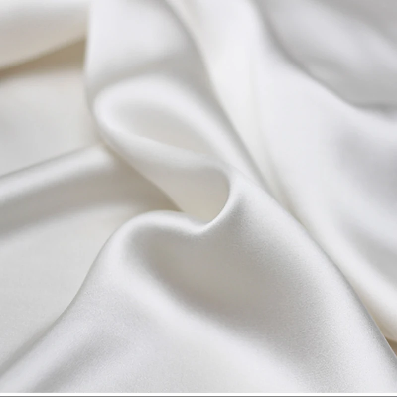 100 см* 136 см мягкий шелк тутового шелкопряда Шармез ткань натуральный шелковый материал натуральный белый