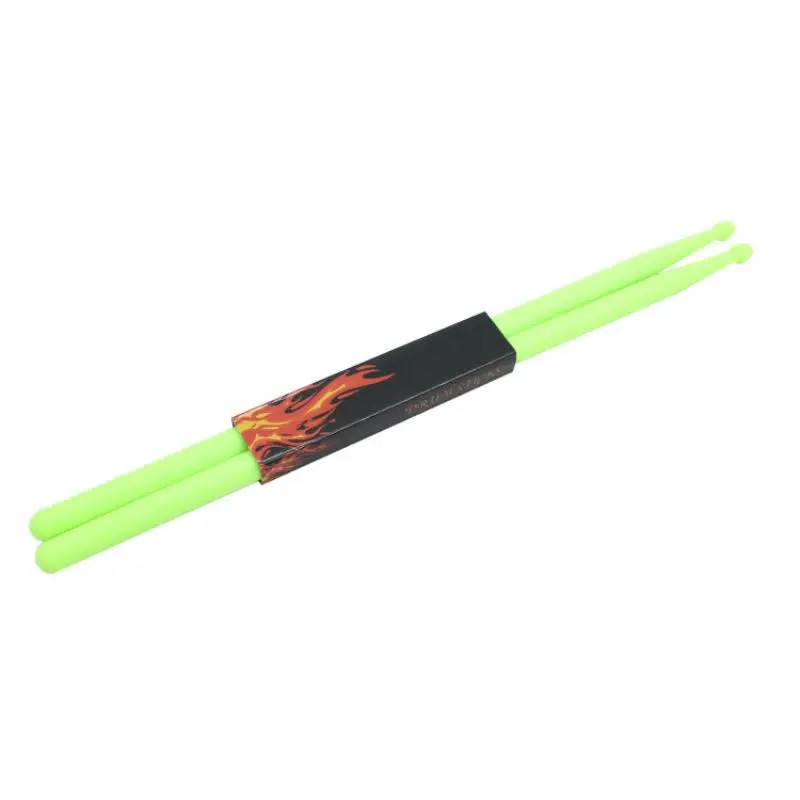 Light Green Профессиональные барабанные палочки нейлоновые барабанные палочки для джазового барабанного комплекта барабанщик одна пара - Цвет: Light Green