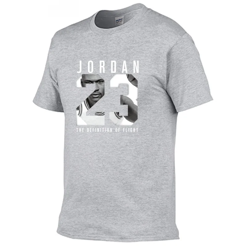 Новинка, летняя брендовая футболка Jordan 23 с принтом, Мужская футболка Swag, высокое качество, хлопок Jordan 23, хип-хоп футболка с коротким рукавом для мужчин - Цвет: 17
