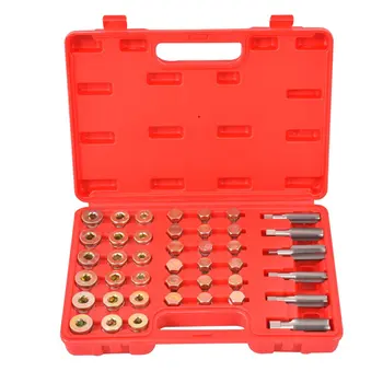 

114pc Oil Pan Drain Plug Thread Repair Replacement Tool M13 M15 M17 M20 M22 Sump Gearbox Repair Tool Set