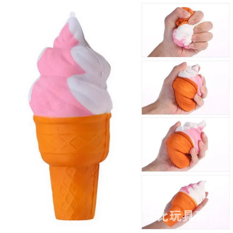 Cross Border for Pu New Products Memory Foam Model Colorful Torch Ice Cream Memory Foam Ice Cream