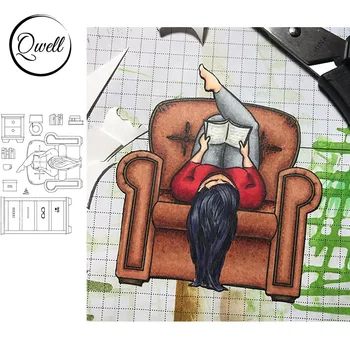 

QWELL Woman Clear Stamps for Scrapbooking and Card Making Paper Craft 2020 New Transparent Silicone