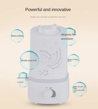 

1.5L Ultrasonic Air humidifier White Electric Aroma air diffuser Essential oil Aromatherapy cool mist maker