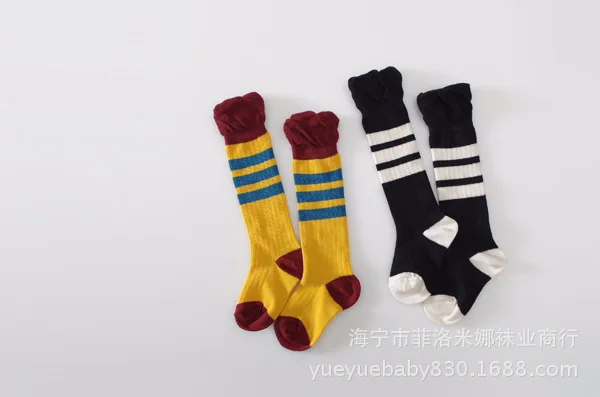 Spring And Autumn New Products Large Flounced Thin Stripes Western Style Men And Women Children Tube Socks