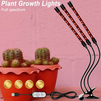 

Full Spectrum LED Light USB Grow Light LED 9W 18W 27W LED Plant Lamp 5V Indoor Greenhouse Lighting Flower Seeds Phyto Lamp Timed