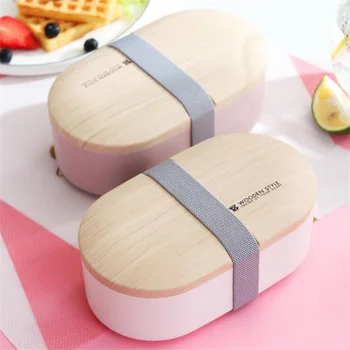 

Free Shipping Bento Box, Bento Lunch Box for Kids and Adults, Leakproof Lunch Containers with 2 Tiers, Made by Wheat Fiber