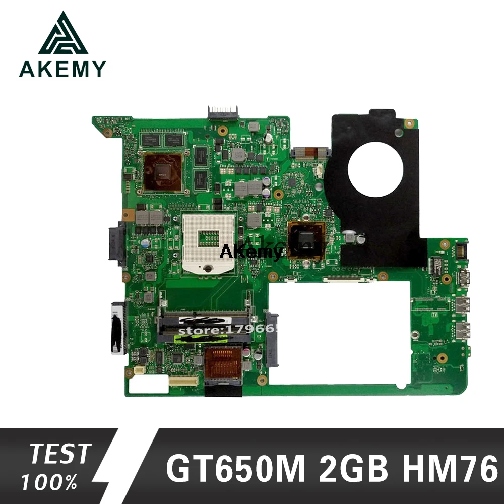 Akemy N76VZ материнская плата для ноутбука For Asus N76VM N76VJ N76V протестированная