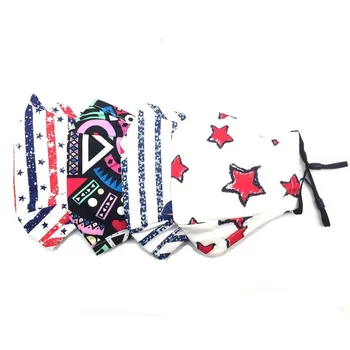 

Adult Men and Women Printed Dust Respirator Pluggable Filter Breathable Anti-Fog and Haze Fashion Fashion Mouth Cover 1 PCs