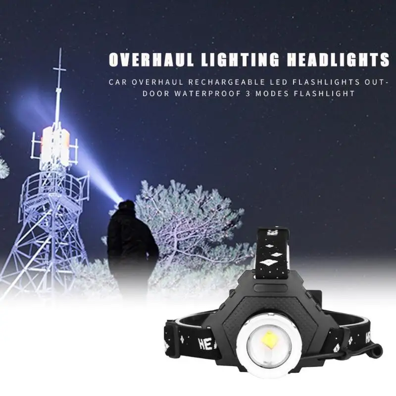 Портативный Zoom 1500lm XHP50LED фонарь для кемпинга, рыбалки