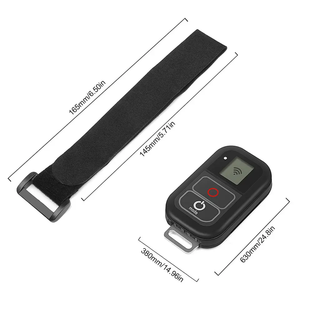 Снимать для экшн-камеры GoPro Hero 7/6/5/4/3+/3 Беспроводной Wi-Fi пульт для Управление радиоуправляемое зарядное устройство+ ремень на запястье из Пластик+ PCB
