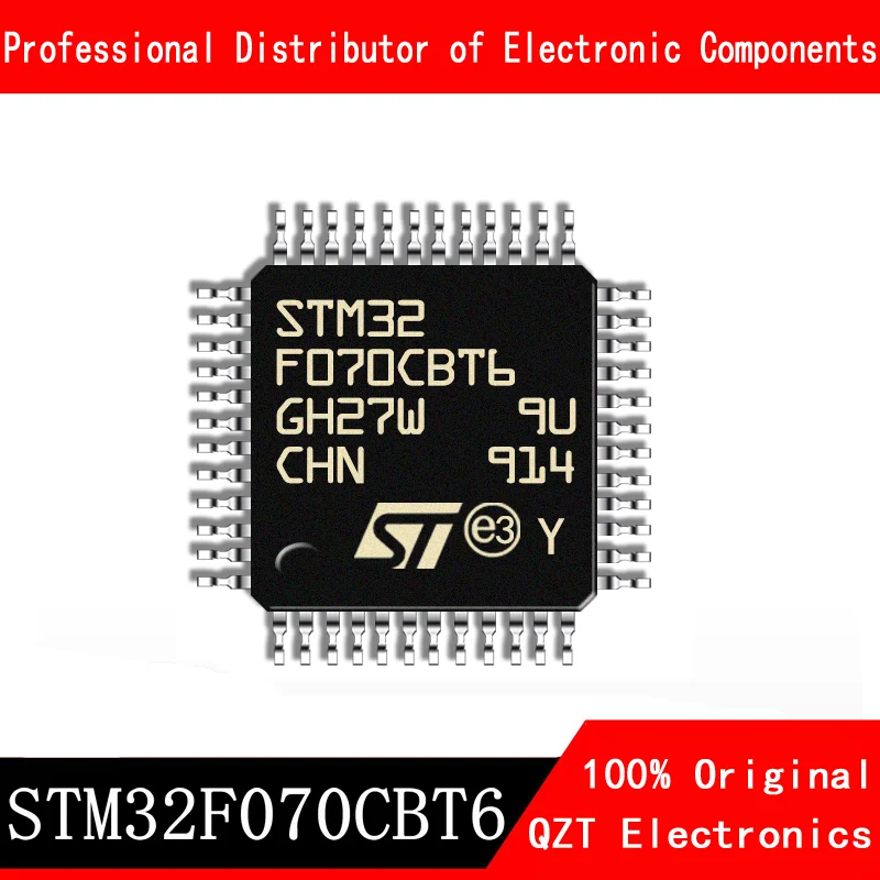 5pcs/lot new original STM32F070CBT6 STM32F070 LQFP-48 microcontroller MCU In Stock stm32f070c6t6 stm32f070cbt6 stm32f071c8t6 stm32f071cbt6 stm32f072c8t6 stm32f072cbt6 stm32f070 stm32f071 stm32f072 stm32f ic chip