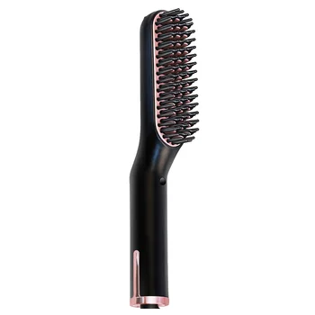 

Man Beard Straightener Anti Scald Home Travel Portable Styling Tool Fast Heating Gift Electric Straightening Comb Hair Brush