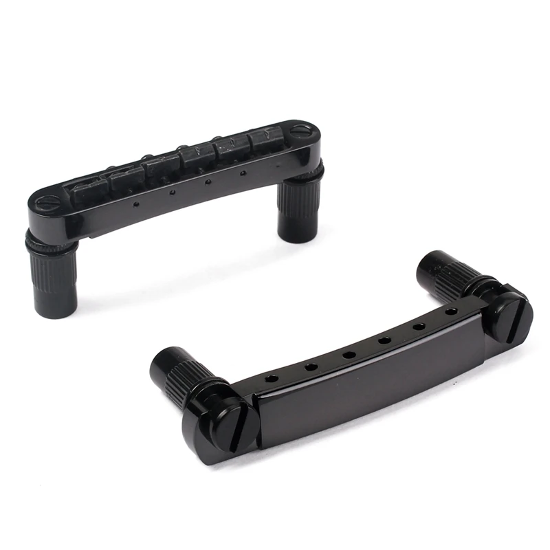 

Set of Roller Saddle Black Tune-O-Matic Bridge Tailpiece Studs for LP Electric Guitar Replacement Parts
