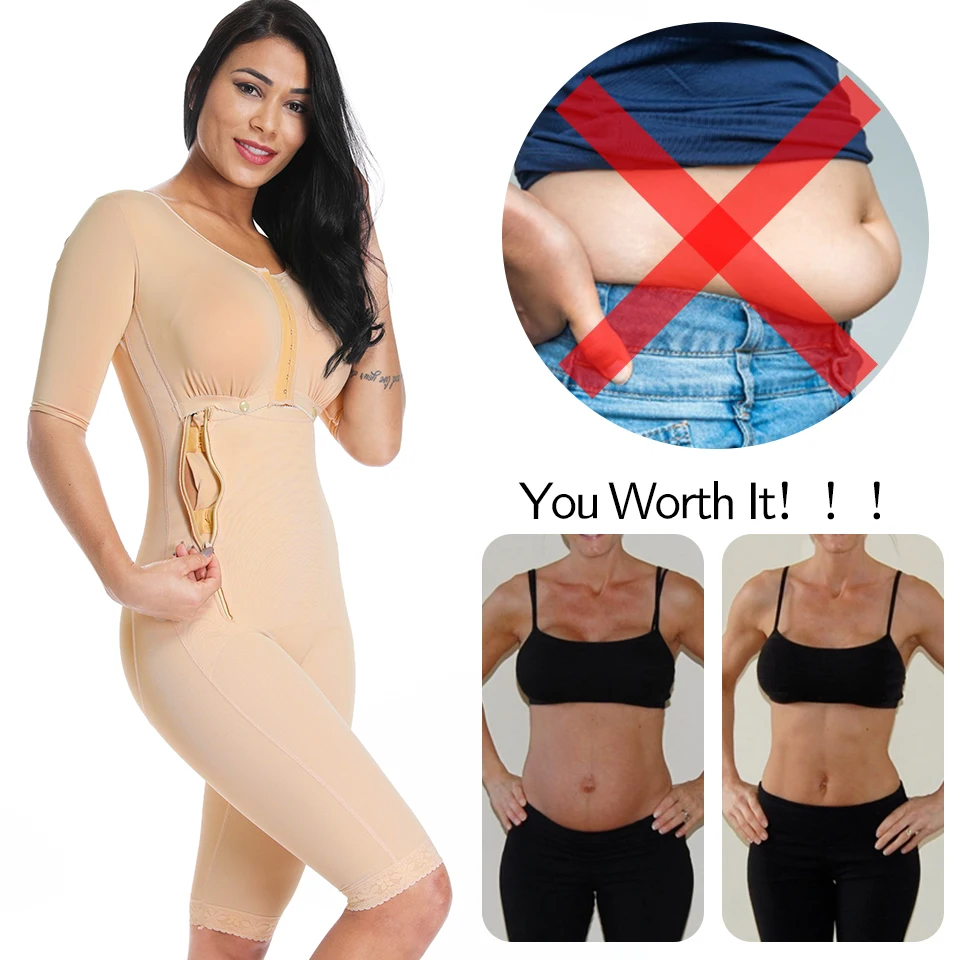 Women Shapewear Plus Size Fat Burning Full Body Shaper Slimming Bodysuit  Postpartum Recovery Waist Trainer Weight Loss Underwear