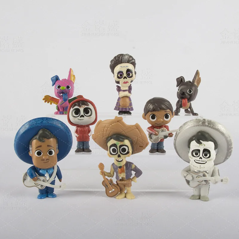 8 шт. фигурка аниме Coco Disney Miguel игрушка ПВХ фигурки модель украшения торта