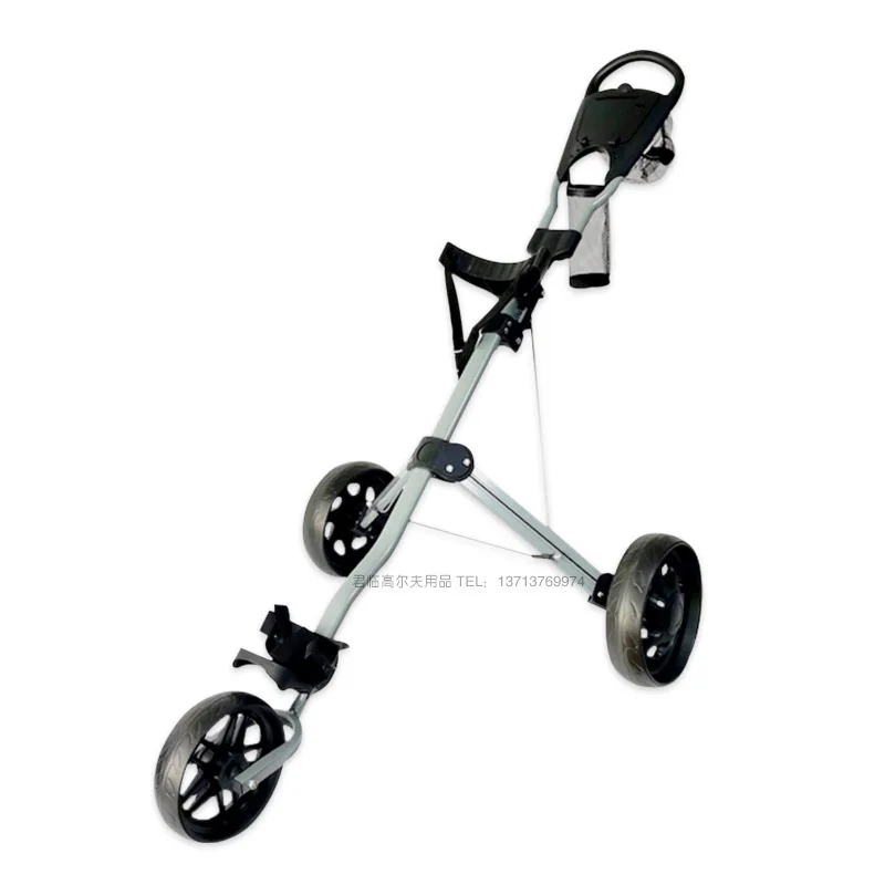 3wheels Golf Trolley Foldable Aluminum Alloy Wheel Bag Cart Multi-Function Golf Cart