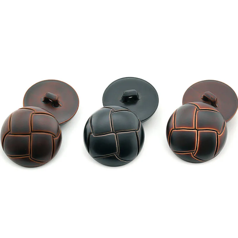 New 10pcs Round Imitation leather Buckle Plastic buttons for clothing Decorative sewing accessories 3