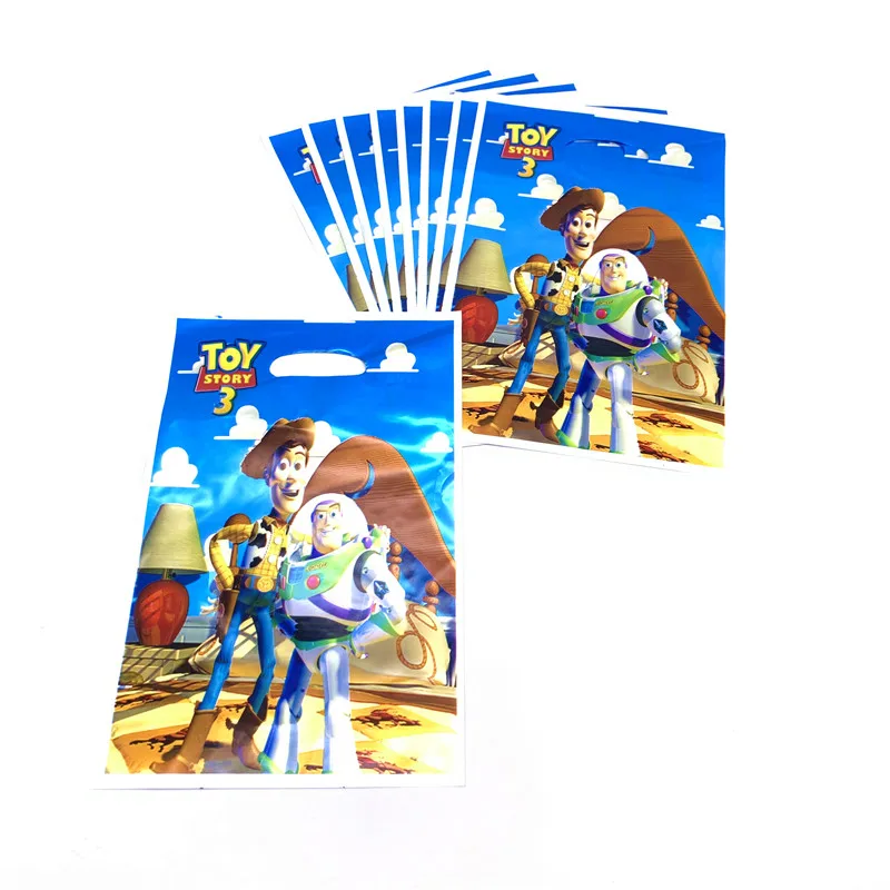 80 шт/50 шт одноразовая посуда disney Toy Story 4 Woody дизайн бумажные тарелки+ чашки+ салфетки+ подарочные пакеты на день рождения