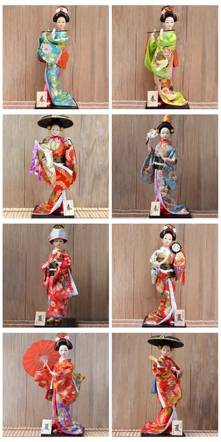 Y10 - Figurines de Geisha traditionnelles japonaises de 30cm, Ornements de poupées  kimono japonaises, Cadeaux - Cdiscount Maison