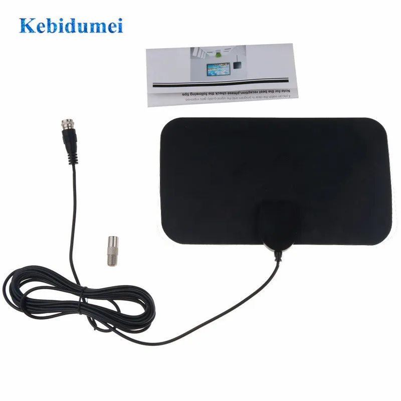 Kebidumei Neue Flache Innen Hd Digitale Indoor Antena Tv Hdtv Antenne High Signal Erfassen Kabel Fur Home Aliexpress