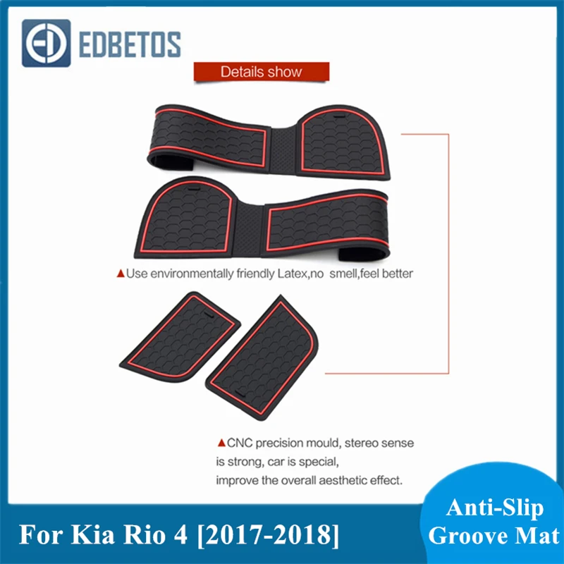 Нескользящие Коврики для Kia Rio 4 X Line 2017 2018 2019 2020|Автомобильные грязезащитные