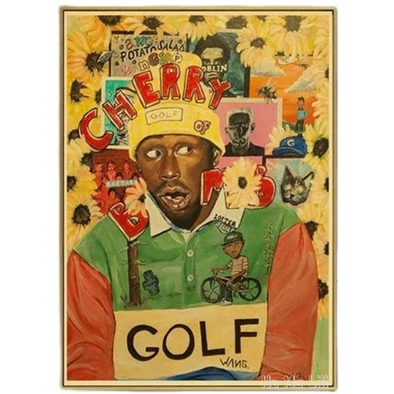 

Музыкальный постер The Creator Flower Boy в стиле хип-хоп, рэпер, звезда, ретро певец от Ho Me Lili, настенная живопись, домашний декор