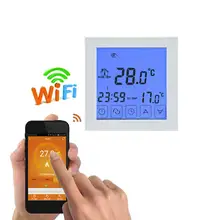 Термостат цифровой Wifi водный пол с подогревом термостат программируемый комнатный регулятор температуры ЖК-дисплей Wifi термостат