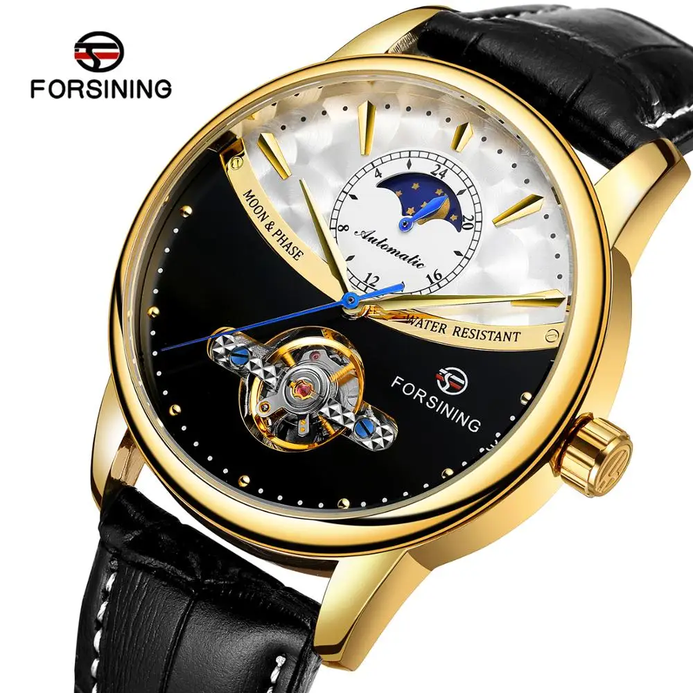 Heren horloge 24 часа Moon Phase Мужские automatic Tourbillon часы лучший бренд 2019 новые роскошные