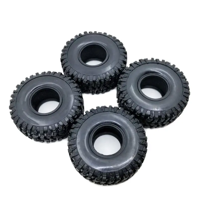 4 шт. 120 мм 1,9 дюйма резиновая Rocks шины для колес для 1:10 RC Рок комплект автомобильных принадлежностей для передней и задней оси SCX10 90047 D90 D110 TF2 TRX-4