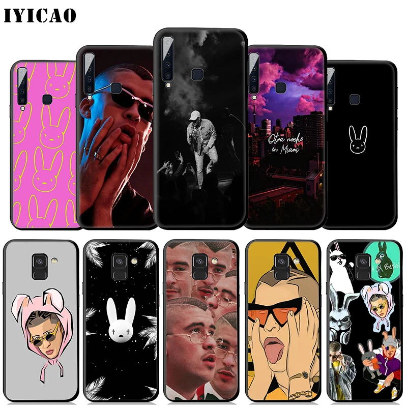 IYICAO Bad Bunny Rapper Soft Case for Samsung Galaxy A9 A7 A8 A6 Plus 2018 A3 A5 2017 2016 &amp J6 Cover |