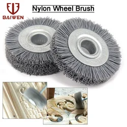 Brosse à roue en Nylon 70x16mm, broyeur, banc, outils abrasifs pour meubles en bois, outils de polissage et de meulage du métal, vitesse maximale 4500 tr/min, 1 pièce 