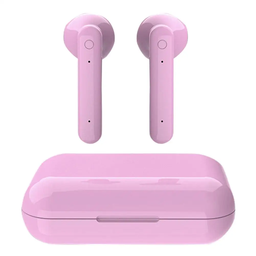 TWS Potable Waterproof Bluetooth5 0 Stereo Sound Sports Wireless Earphones Headset Built in Mic