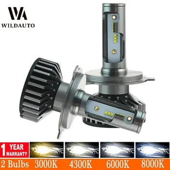 

2 PCS Car LED Headlight Bulb H4 H7 H11 H1 HB3 HB4 CSP 1860 Chips Light No Error 3000K 4300K 6000K 12000LM Automobiles Fog Lamp