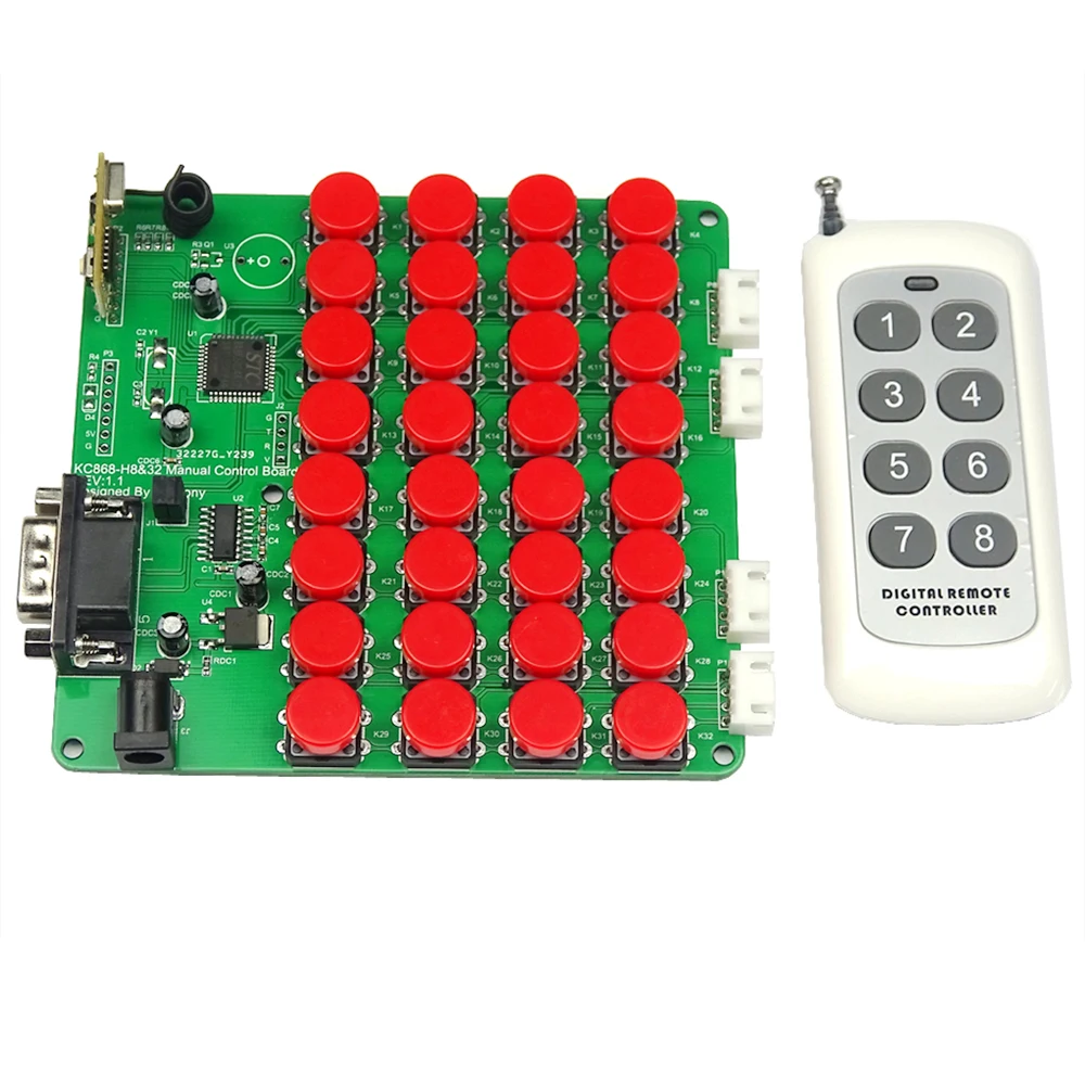  32 Buttons Manual Control RS232 Keyboard for KC868-H8 Smart Home Ethernet Web Relays Controller Diy