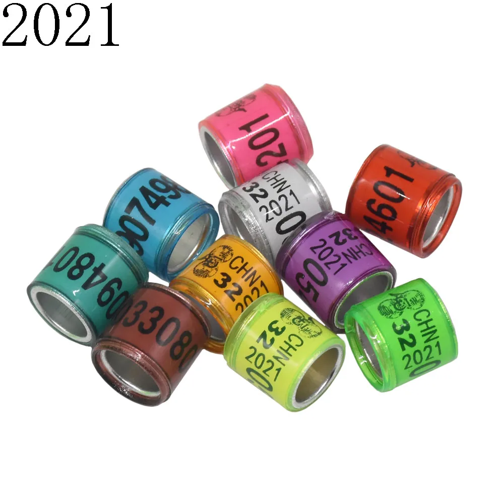 Foot-Ring Pigeon Multicolor with Pheasant Bird-Tools 100pcs Durable