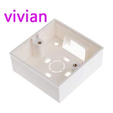 86X86 распределительная коробка из ПВХ настенное крепление кассеты для переключателя гнездо основания