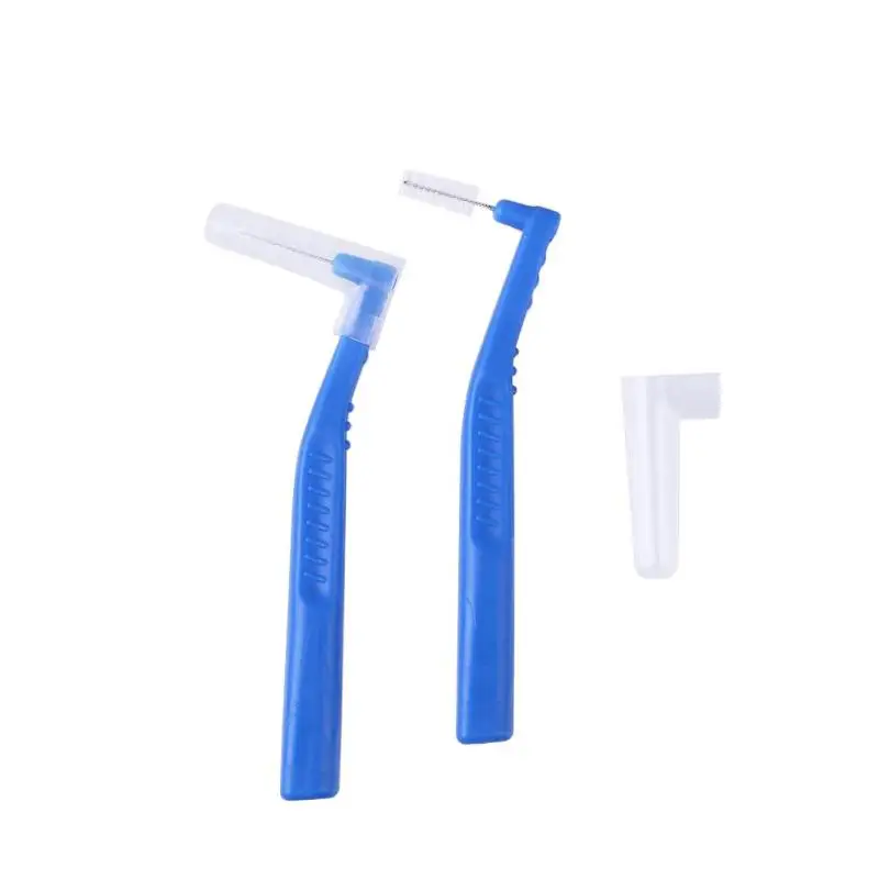 5pcs L Shape Interdental Brushes Oral Care Teeth Dental Floss Tooth Pick Toothpick Interdental Brush