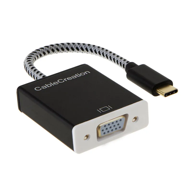 USB C к VGA type C Thunderbolt 3 к VGA адаптер совместимый MacBook Mac Mini Surface Book 2 Chromebook Pixel Dell XPS 13/15