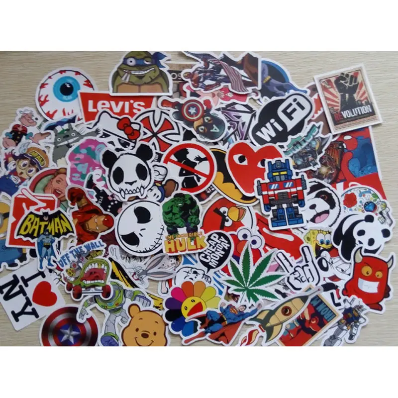 Graffiti Sticker Decal Vinyl Roll Car Skate Skateboard Laptop Luggage 50/200Pcs