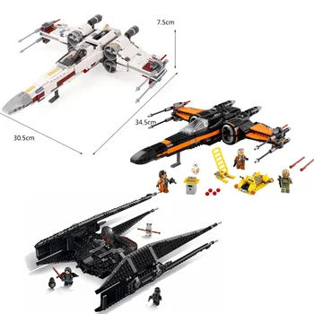

Star Wars Toys The Tie Model Batman Sets Compatible lepining 75179 Building Blocks Brick Boys Starwars