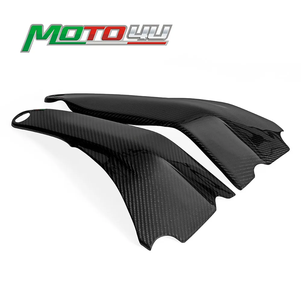 

New Real Carbon Fiber Frame Covers Twill Weave Gloss Motorcycle Accessories For Ducati Panigale V4 / V4S 2018 2019