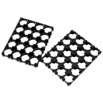 

10x 18650 Battery 4x5 Cell Spacer Radiating Shell Pack Plastic Heat Holder Black 270B