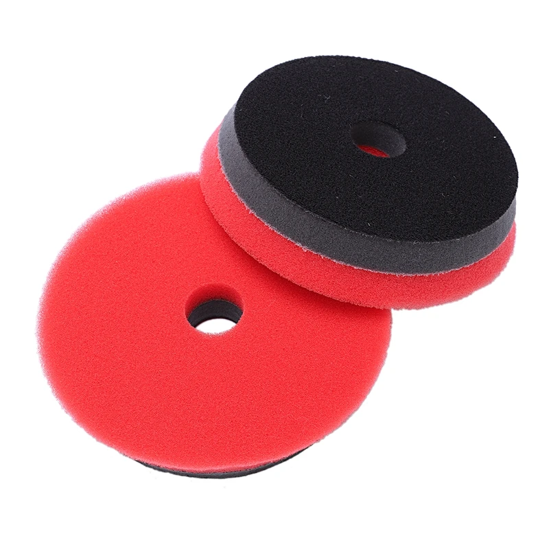 6 дюймов(150 мм) Составные полировальные колодки буфер для полировки колодки наборы для DA/RO двойного действия автомобиля шлифовально-Полировальный Станок-красный