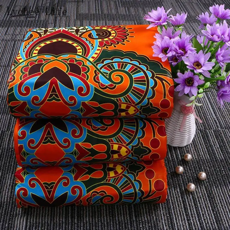 Lychee Life хлопок настоящий воск принт ткань Анкара Африканский национальный цветок швейная ткань для женщин вечернее платье изготовление ремесел