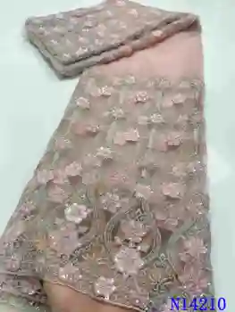 

African Embroidery Lace 2020 High Quality Fabric With Stones Beautiful French Tulle AMYNI4210