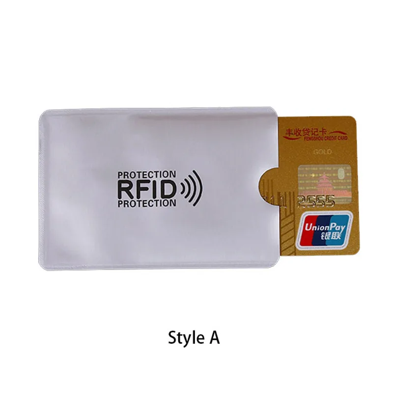 Rfid защита металлическая Кредитная Держатель для карт Для мужчин женщин Бизнес ID
