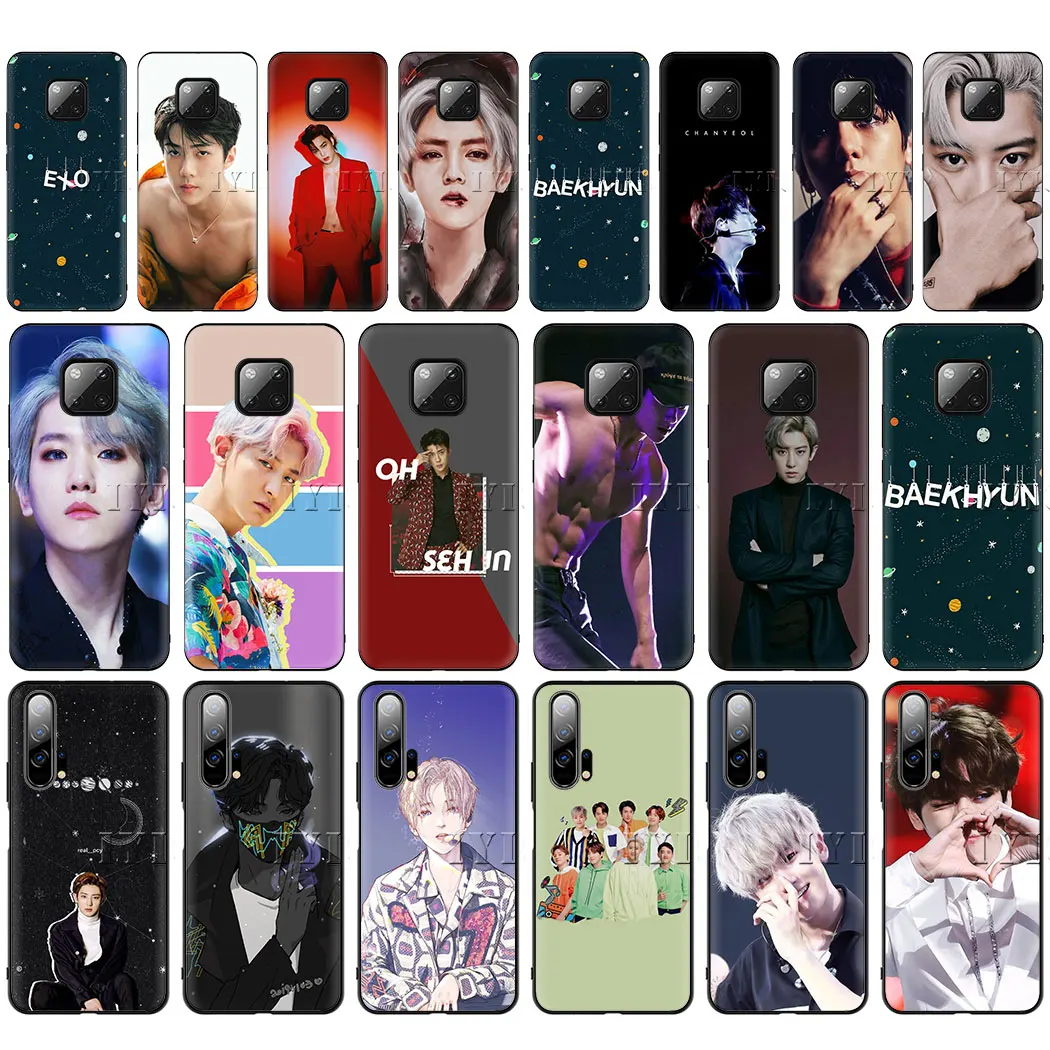Exo K поп Baekhyun мягкий чехол для huawei Y6 Y5 2017 Prime 2018 Y7 Y9 2019 10 20 Pro Nova 4 3 2 я Lite Полное